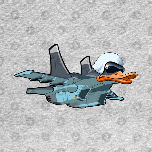 Cartoon fighter plane by Mechanik